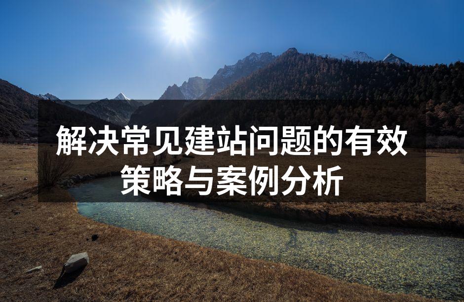解决常见建站问题的有效策略与案例分析